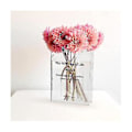Miniatyrbillede 3 af 5: Bog Blomstervase Transparent Blomstervase I Klar Bogformet Æstetisk Blomsterpotte Akryl Plantevase Til Værelse