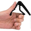 Miniatyrbilde 2 av 4: Gitar Capo med Hurtigutløser, Capotastos Capo for Akustisk Gitar, Klassisk Gitar, Elektrisk Gitar, Ukulele, Bass, Banjo (svart)