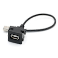 Miniatyrbild 3 av 5: Bilinstrumentbräda Fäste USB-Port Panel Hane till Hona Plast Förlängningskabel
