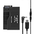 Miniatyrbilde 1 av 5: -E8 Dummy Batteri med DC Power Bank USB Adapter Kabel Erstatning for LP-E8 for 550D 600D 650D 700D DSLR Kameraer
