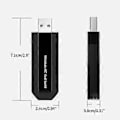 Miniatyrbillede 5 af 5: AC600M USB Wifi Adapter Bluetooth-kompatibel WiFi Modtager Mini USB Dongle Trådløs Wlan Adapter 2.4/5G - Til Dual-System