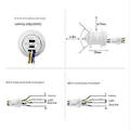 Miniatyrbild 3 av 5: 2st Rörelsesensor Ljusbrytare 110-220V PIR Sensor Smart Detektion Tidsfördröjning Justerbar Infraröd Induktionsdetektor