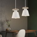 Pikkukuva 3 / 4: 2 kpl riippuvalaisin Creative Chandelier Shade Modern Simple Hanging Ceiling Lamp White