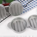 Miniatyrbild 3 av 5: Mini Hamburgerpressar Nonstick 3 Fack Liten Hamburgare Biffpress Trippel Biffburgare Form Maskin Kött Kök