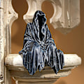 Miniatyrbillede 5 af 5: Gotisk indretning hylde siddende statue, 8 tommer, Greystone