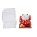 Miniatyrbilde 2 av 5: Solar Arm Vinkende Lykkekatt, Solenergi Vinkende Katt Formue Velkomst Lykkekatt Ornament Lykkepenger Katt Ornament Dekor Bygget for Profesjonelle