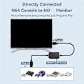 Miniatyrbillede 4 af 5: For N64 til -Kompatibel Adapterkabel 1080P Billedkvalitetsopskalerer til N64//SNES/SFC Plug and Play