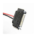 Miniatyrbillede 3 af 5: 10 stk. Sata 15pin Han Til 6pin Sata Kabel Sata 15 Pin Til 6 Pin Strømadapter Kabel Til Notebook Cdro