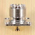 Miniatyrbild 3 av 4: UHF SO-239 Fe Fyrkantig S S Koaxkontakt För Amatörradio