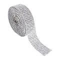 Miniatyrbillede 1 af 5: 10 Yard Rhinestone Mesh Bånd Rulle Krystal Diamant Wrap til Kunst og Håndværk Projekt Sølv