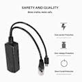 Miniatyrbillede 2 af 5: Poe Modul Isoleret Splitter 48v Til 5v2.4a Usb Interface Splitter