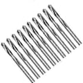 Miniatyrbillede 4 af 5: 10 stk. Endefraeser Slidstyrke Høj Hårdhed Wolframstål Skarp Kant CNC Router Bits 6,5 mm