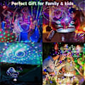 Pikkukuva 2 / 5: 2 kpl Kannettava Mini Discopallo Valo, RGB DJ Strobe Valo Kaukosäätimellä, Ääniohjattu Lava Valo