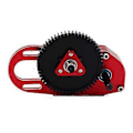 Miniatyrbild 4 av 5: 2Low CNC Växellåda Mellanväxellåda med Overdrive Växel för LCG 1/10 RC Crawler Axial SCX10 III 90046 TRX4 Röd