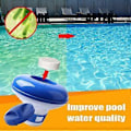 Miniatyrbild 5 av 5: 100G Rengöringstabletter för Pool Flytande Klor Varmbadtunna Kemisk Dispenser Rengörare med Pool Testremsor