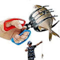 Miniatyrbilde 3 av 5: Fisketang Griper Metall Fiskekontrollklemme Klotang Grep Takle Verktøy Kontrolltang for Fangst av Fisk