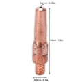 Pikkukuva 2 / 4: 10 kpl Kosketuskärki Kuparijohtavat Suuttimet Hitsauspolttimon Kulutustarvikkeet 8,8x40x1,2mm