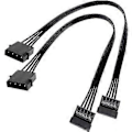 Miniatyrbillede 1 af 5: Molex IDE 4 Pin Han til 15 Pin Hun SATA Strøm Konverter Adapter Kabel Harddisk HDD SSD Strømforlængerkabel, 2 Pakke