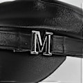 Miniatyrbilde 3 av 5: Marineblå hatt høst og vinter beret høst og vinter metall M åttekantet marineblå hatt åttekantet hatt ullhatt flat caps