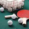 Pikkukuva 2 / 5: 300 kpl Ping Pong -pallot Pöytätennispallot 40 mm Pingispallot Pomppivat pallot Viihde Pöytätennispallo, valkoinen