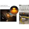 Miniatyrbillede 3 af 5: 6 x Side Marker Lights 12V 24V Orange LED Front Side Marker Lights Side Marker Lights LED Side Marker Lights for Car Trailer RV Caravan Motorcycle M