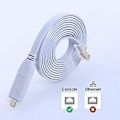 Miniatyrbilde 3 av 5: USB til Type C Konsollkonfigurasjonskabel Type C til RJ45 Seriell Ruter Feilsøkingskabel