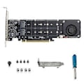 Pikkukuva 1 / 5: PCI-E X16 - NVME M.2 -liitännälle M-avaimella varustetuille 4 SSD-levylle RAID-nousukorttisovitin PCI-E Spli