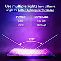 Miniatyrbillede 5 af 5: 100W UV LED-projektor Sort Lys IP65 Vandtæt, Ultraviolet LED-lampe, Effektbelysning til Akvarium, Fest, Fluorescerende Maleri, Fluorescerende Pæl