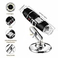 Pikkukuva 4 / 5: 3-in-1 USB-mikroskooppi 1600x Magnificat 8 LED Kannettava mikroskooppi Mini Scope Type-C Conv -liittimellä