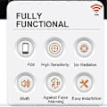 Miniatyrbild 5 av 5: Tuya WiFi Brandvarnare Kombinerad Brandvarnare Hem Säkerhetssystem WiFi