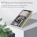 Miniatyrbild 4 av 5: ESP32 Nodemcu Modul WLAN WiFi Dev Kit C Utvecklingskort Med CP2102 Kompatibel För