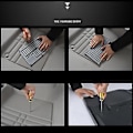 Miniatyrbillede 5 af 5: Automatisk Indvendig Gulv PVC Dækpude 23x15cm Skridsikker Fodmåtte
