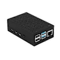 Miniatyrbillede 1 af 5: Beskyttende aluminium sølvfarvet sort etui / kasse / kabinet til Raspberry Pi 4B