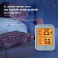 Miniatyrbild 4 av 5: Termometer inomhus hygrometer, bärbar elektronisk digital inomhus termometer med hög precision, ℃ / ℉ växlingsbar taktil bakgrundsbelysning, max / min