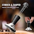 Miniatyrbillede 2 af 5: 2 I 1 53.m Espresso Tamper, Tamper Med Omrører, Mindre Stål Espresso Presserværktøj