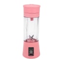 Miniatyrbilde 1 av 5: USB Oppladbar Blender 380Ml 6 Blad Frukt Juicer Flaske Kopp Saft Sitron Frukt Grønnsak Smoothie Press Reamers