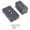 Miniatyrbilde 2 av 5: NP-F Batterilader Metall Batteriadapterplate USB DC12V DC8V DC Utganger 1/4In for NP-F970/F950/F930/F770F750/F570