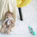 Miniatyrbilde 3 av 5: Ovale fluffy tepper, moderne plysj shaggy teppe for barnerom ekstra komfortabel søt barnehage teppe seng teppe for gutter jenter rom hjem dekor matter,