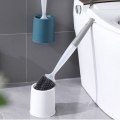 Pikkukuva 4 / 5: Silikoninen WC-harja puhdistaa kuolleet kulmat Perforointiseinään kiinnitettävä puhdistusharja Voi lisätä pesuainetta,1