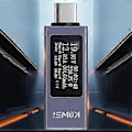 Miniatyrbild 5 av 5: Typ-C Multifunktionell Digital Display Amperemeter Effektmätare DC 4-30V 12A Voltmeter Amperemeter Kapacitetstestare KWS-2301C