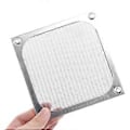Pikkukuva 3 / 5: Tietokoneen pölytiivis verkkokansi kotelon pölysuoja, 80x80mm DIY PVC PC kotelotuulettimelle Jäähdytin Musta pölysuodatin DIY