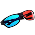 Miniatyrbilde 3 av 5: Rød- / Cyan Anaglyph Enkle 3D-briller 3D-spill ( )