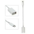 Pikkukuva 2 / 5: Otg-sovitin iPhonelle: 8-pin Lightning - USB-kaapeli - valkoinen