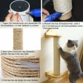Miniatyrbilde 3 av 5: Kattetretau, kattesisaltau for katt, sterk og holdbar for skrapingstau, hagetau, for katter, skrapingstau, hagebunting, hjem