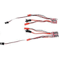 Miniatyrbillede 1 af 5: 2 STK RC Bil 30A ESC Fremad Bak Børste Bremse Dobbeltvejs ESC Motor Hastighedsregulator til 1/16 1/18 1/24 Bil Båd Tank