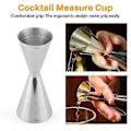 Miniatyrbilde 5 av 5: Målebeger i rustfritt stål Dobbelthodet Bar Party Vin Cocktail Shaker Jigger 45 ml