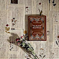 Miniatyrbild 4 av 5: Retro Spår Bok Sida Material Papper Gammal Bok Sida Text Gammal Tidning Dekorativt Material Papper Spår