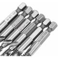 Miniatyrbild 3 av 4: 6 st Hss Hex Shank Kombinationsborr Bits Tap Countersink Set