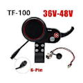Miniatyrbillede 2 af 5: TF-100 Display Dashboard+T-type Kabel Scooter 6pin Skateboard Speedometer Til Elektrisk Scooter Del