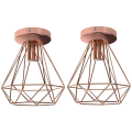 Miniatyrbilde 1 av 5: E27 Moderne taklampe innfelt taklampe Rose Gold taklampe Ø20CM 2 stk